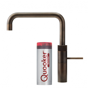 Quooker Fusion Square sæt m. Pro3 VAQ B 3 l. - bruneret messing