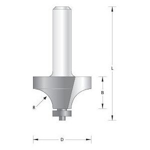 Hikoki 8 Mm Rounding Over Bit With Ba - 66754103