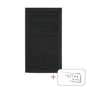 Plus A/S Plus PLUS Plank Enkeltlåge  inkl. beslag - 100x163 cm vendbar - 177640-15