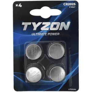 Tyzon CR2025 lithium-batterier 4-pak