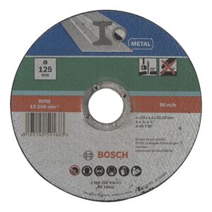 Bosch Skæreskive Metal 125x1,6mm Lige - 2609256316