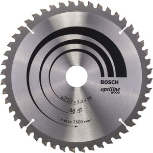 Bosch Rundsavsklinge Ø 210 X 30mm 48 T -5gr Træ - 2608640430