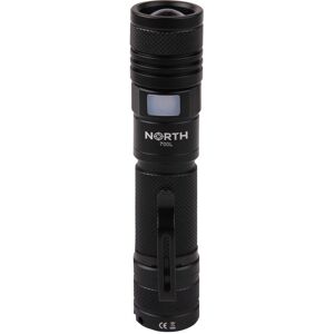 North Aluminium Zoom Lommelygte, 700 Lumen, Sort