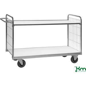 Kongamek Bordvogn Med Gitter 2 Plan, 119x65x102,5, 300 Kg