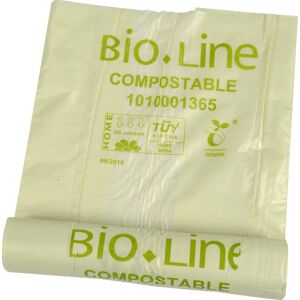 No-Name Affaldssække Biobaseret 120l, 80x110cm, 30my, Grøn