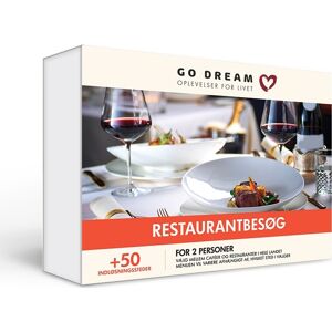Go Dream Oplevelsesgave - Restaurantbesøg For 2