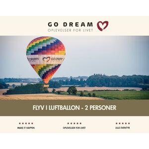 Go Dream Oplevelsesgave - Flyv I Luftballon - 2 Personer