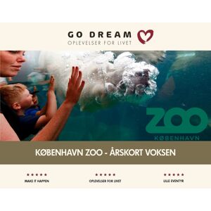 Go Dream Oplevelsesgave - København Zoo, Årskort Voksen