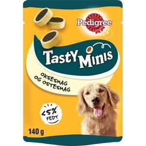 Pedigree Tasty Minis, Ost Og Okse, 140 G