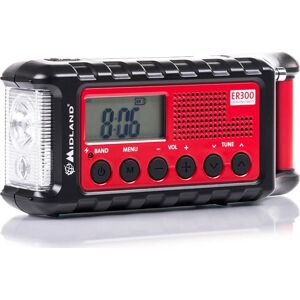 Midland Er300 Nødradio/powerbank, Rød