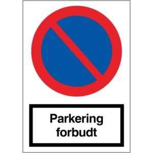 Denfoil Parkering Forbudt, Refleks Alu, 297x210 Mm
