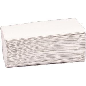 Budget Håndklædeark   2-Lag   V-Fold   Returfiber   Hvid