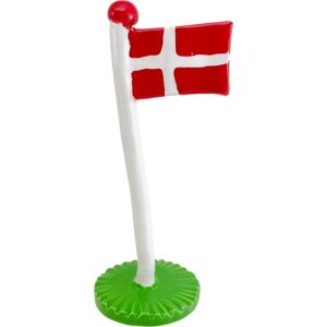 Theclayplay Klassisk Dannebrogsflag Grøn Bund 18cm