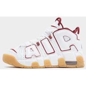 Nike Air More Uptempo 96 Junior, White/Gum Light Brown/Team Red