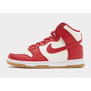 Nike Dunk High Dame, Sail/Gum Light Brown/White/Gym Red