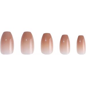 DUFFBEAUTY Reusable Press-On Manicure Nails - Nude Ombre