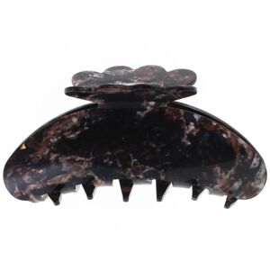 By Str By Stær AGNES Hair Clip Large- Black Marble