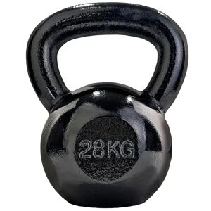 FF Europe Kettlebell - 28 Kg, Støbejern, Sort