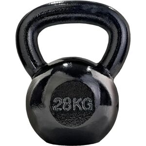 FF Europe Kettlebell - 28 Kg, Støbejern, Sort