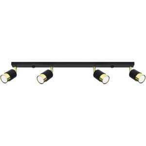 Sollux Lighting Loftslampe Nero 4 Sort/guld