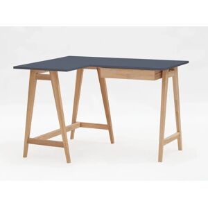 Ragaba Luka Asketræ Hjørneskrivebord B 115cm X D 85cm / Grafit Venstre Side