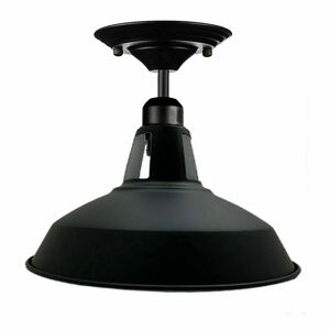 Ledsone Sort Farve Med Retro Vintage Loftslampe Hængende Lampe Industrielt Design 240v
