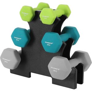 SONGMICS Dumbbell, 6 X Håndvægte