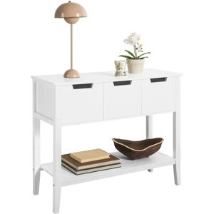 SoBuy Konsolbord / Skænk I Skandinavisk Design, 93x33x79 Cm, Hvid