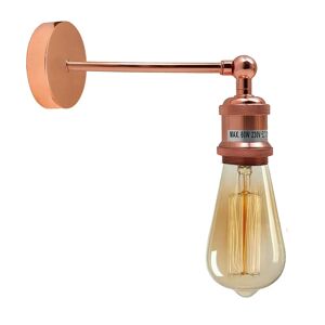 Ledsone Industriel Rosa Guld Retro Justerbare Væglamper Vintage Stil Lampetlampe Monteringssæt