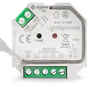 Light Solutions - Mini ZigBee Afbryder - 200W - Hvid