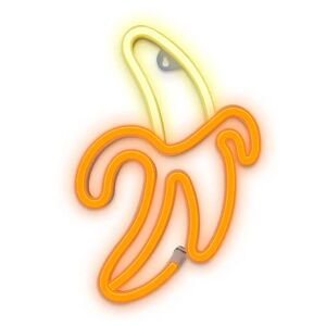 Forever Light LED Neon Skilt - Orange og Gult Lys m. Banan