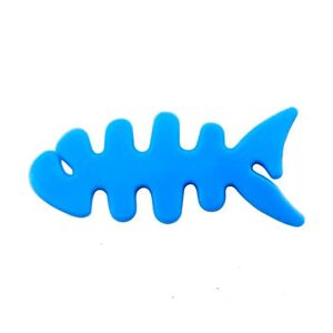 Hurtel Mini Kabelopruller i Plastik - Fisk - Blå