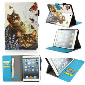 TABLETCOVERS.DK iPad Mini 4 / iPad Mini (2019) Cover m. Kortholder og Standerfunktion - Forrest Cats