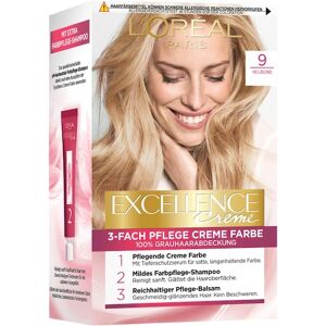 L’Oréal Paris Indsamling Excellence 3-Fold Care Cream Color 9 Lysblond