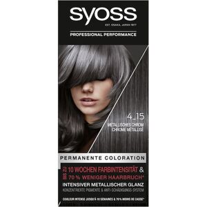 Syoss Farve Coloration 4_15 Metallisk krom trin 3Permanent farve