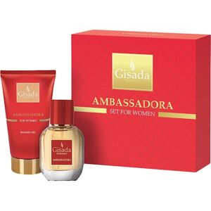 Gisada Parfumer til kvinder Ambassadora Gavesæt Shower Gel Ambassadora 100 ml + Parfum Ambassadora 50 ml