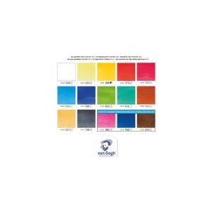 Van Gogh Watercolour pocket box basic colours   12 half pans + 3 colours for free