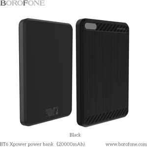 hjemmeudstyr Borofone Powerbank 20.000mah Sort