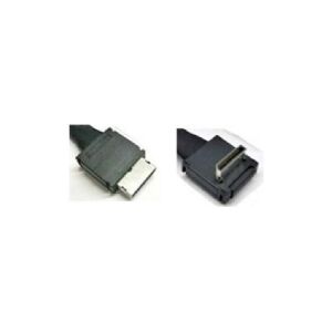 Intel OCuLink Cable Kit AXXCBL450CVCR - SAS internt kabel - 4i MiniLink SAS (SFF-8611) (han) lige til 4i MiniLink SAS (SFF-8611) (han) højrevinklet - 45 cm