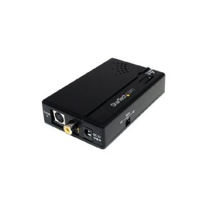 StarTech.com Composite and S-Video to HDMI Converter with Audio - Video converter - composite video, S-video - HDMI - black - VID2HDCON - Video transformer - kompositvideo, S-video - HDMI - sort