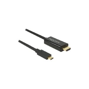 Delock - Ekstern videoadapter - Parade PS171 - USB-C - HDMI - sort