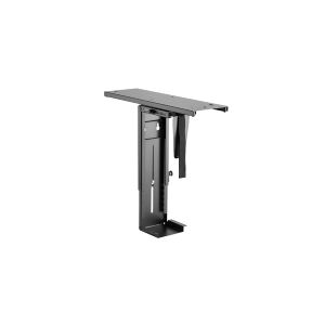 LogiLink EO0004, Skrivebordsmonteret CPU-holder, 10 kg, Sort, Lodret, 360°, 8,8 cm