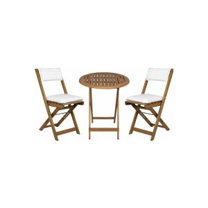 Fieldmann Garden set FDZN 4003-T table+2 chairs+cushions,wood ACTION