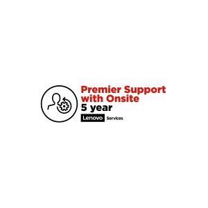 Lenovo Premier Support with Onsite NBD - Support opgradering - reservedele og arbejdskraft (for system med 1 års depot- eller bær med ind-garanti) - 5 år (fra udstyrets oprindelig købsdato) - on-site - responstid: NBD - for ThinkPad P1 Gen 4  P1 Gen 5  P1