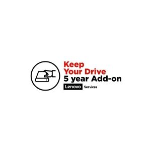 Lenovo Keep Your Drive Add On - Support opgradering - 5 år - for ThinkPad P1  P1 (2nd Gen)  P1 Gen 4  P16 Gen 1  P17 Gen 1  P43  P51  P52  P53  P72  P73