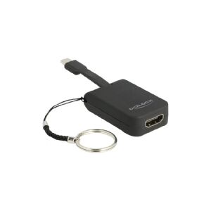 Delock - Ekstern videoadapter - RTD2171U - USB-C - HDMI - sort