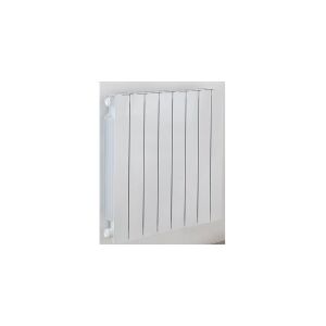 Thermrad alu radiator AluBasic 350/5 -Mål 431x400mm. Farve: Alu Hvid. Ydelse ved 75/65/20- 440W. 4x1anb.HUSK 328890142 & 328890100