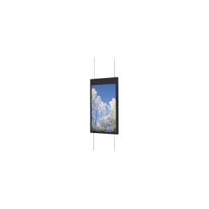 HI-ND Ceiling Solution - Monteringssæt (etui) - dobbeltsidet - for digital skiltning LCD-panel - metal - sort, RAL 9005 - skærmstørrelse: 55 - loftsmonterbar - for Samsung OM55N-D