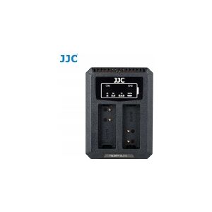 JJC dobbelt usb-kameraoplader til Panasonic Dmw-blg10 / Dmw-ble9 / Leica Bp-dc15