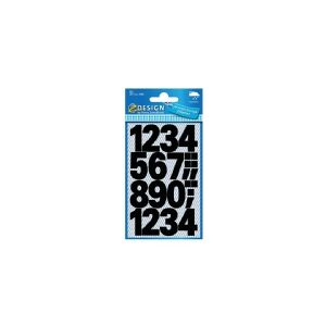 Zdesign Z-Design 3785 Etiketter med tal, lille format, 28 stk, sort sort 165x85x1mm (28stk)